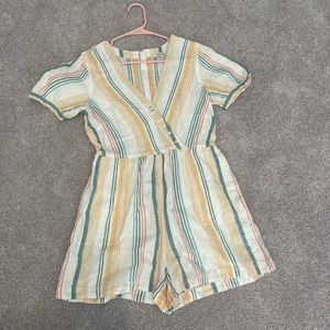Madewell striped romper